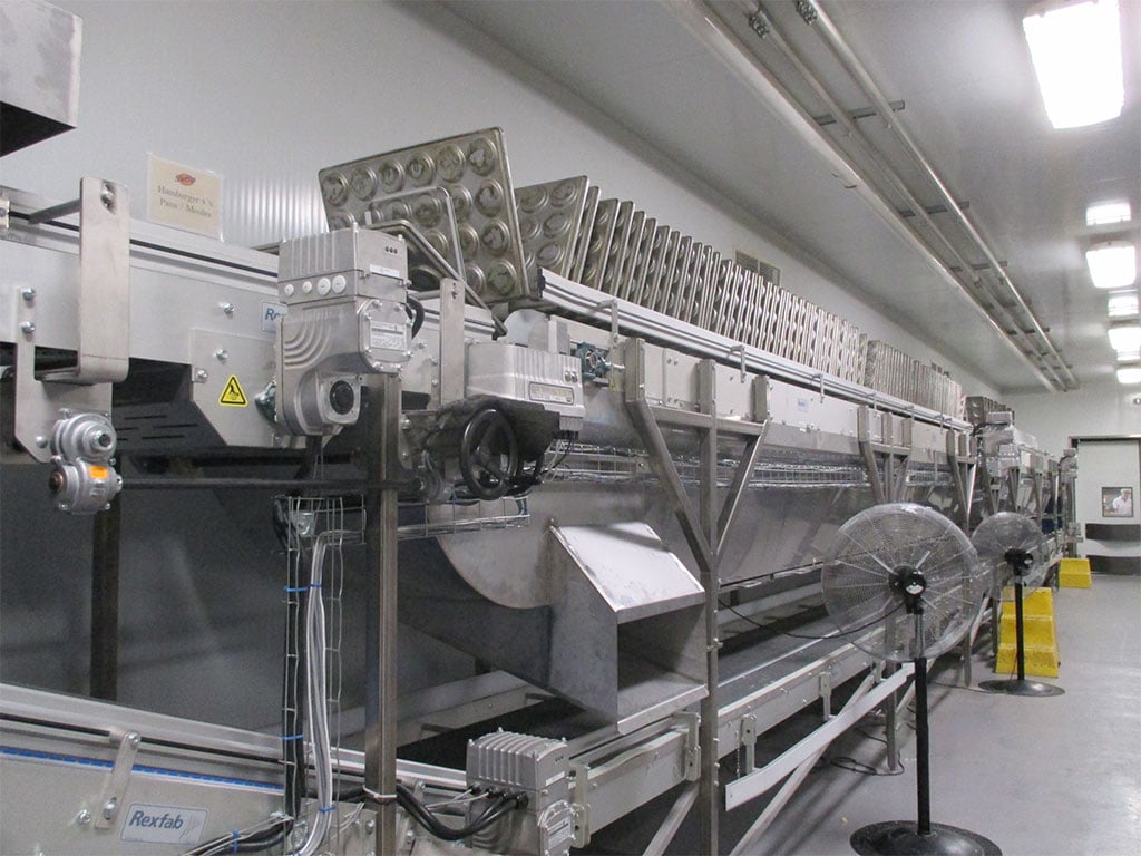 Pan Cooling Slicer Feed Conveyors<br />