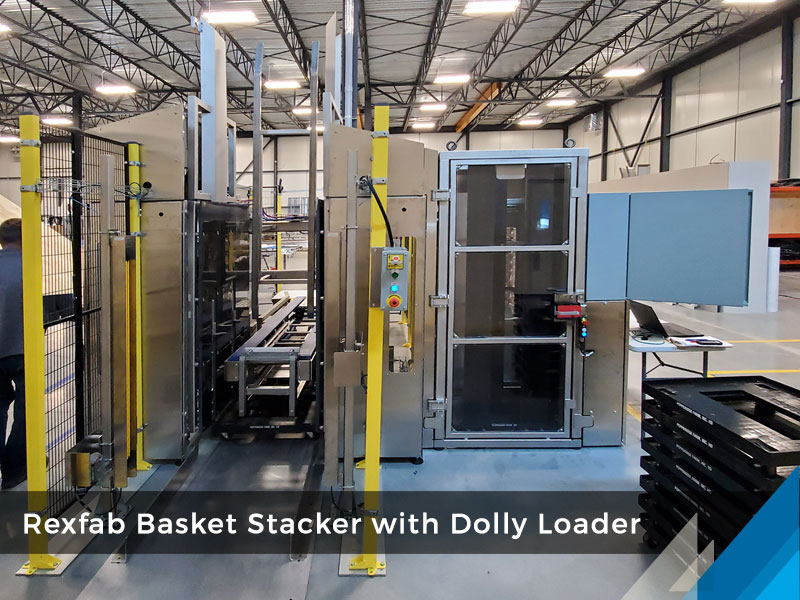 Rexfab Basket Stacker with Dolly Loader